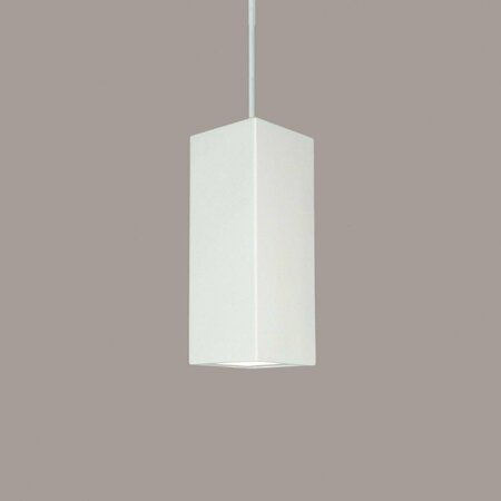 A19 LIGHTING Timor E26 Base Dimmable LED Pendant Bisque - White Cord & Canopy P1801-1LEDE26-WCC